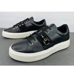 Salvatore Ferragamo Sultan Men's Black Leather Gancini Sneakers US 5.5 - EU 39.5